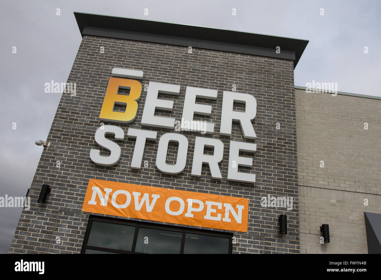 A newly opened self serve Beer store in Kingston, Ont., on March 16