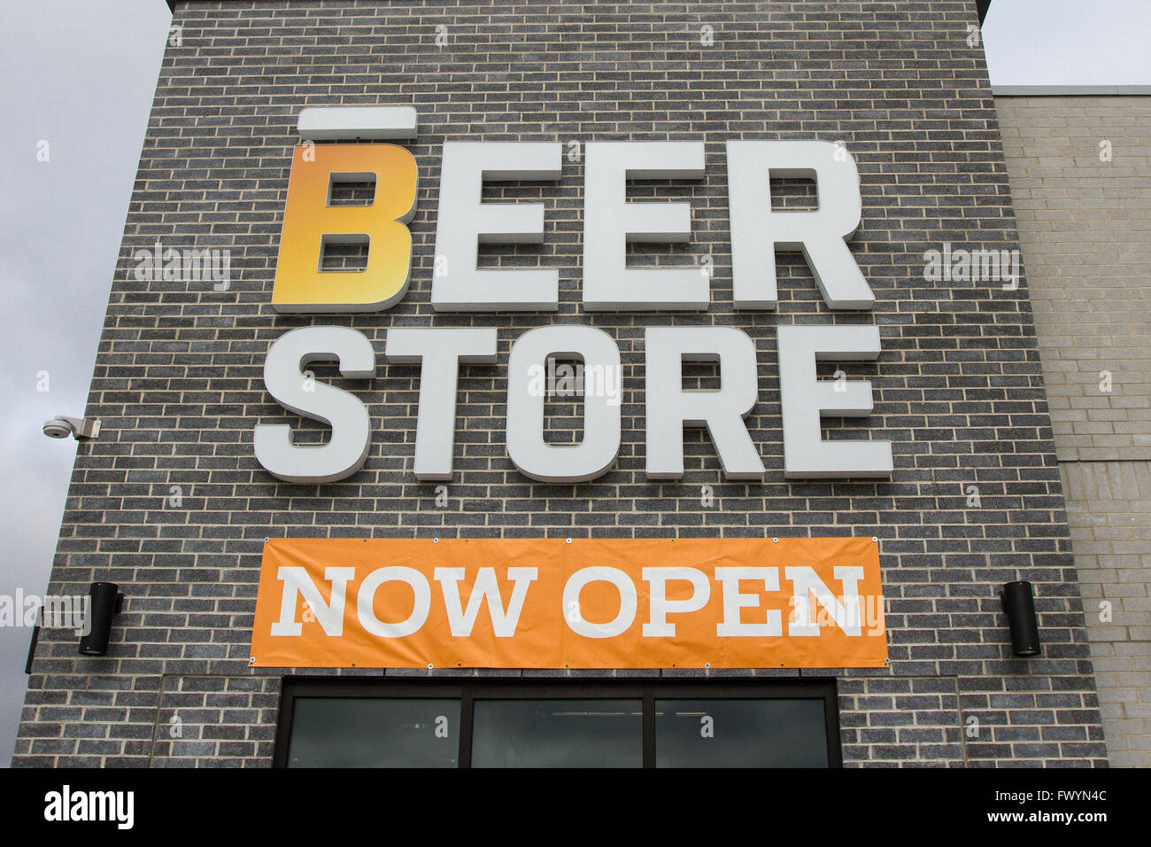 A newly opened self serve Beer store in Kingston, Ont., on March 16