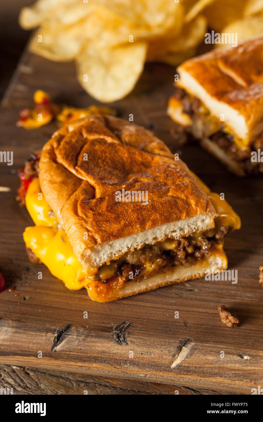 Homemade Chopped Cheese Sandwich with Ketchup and Mayo Stock Photo Alamy
