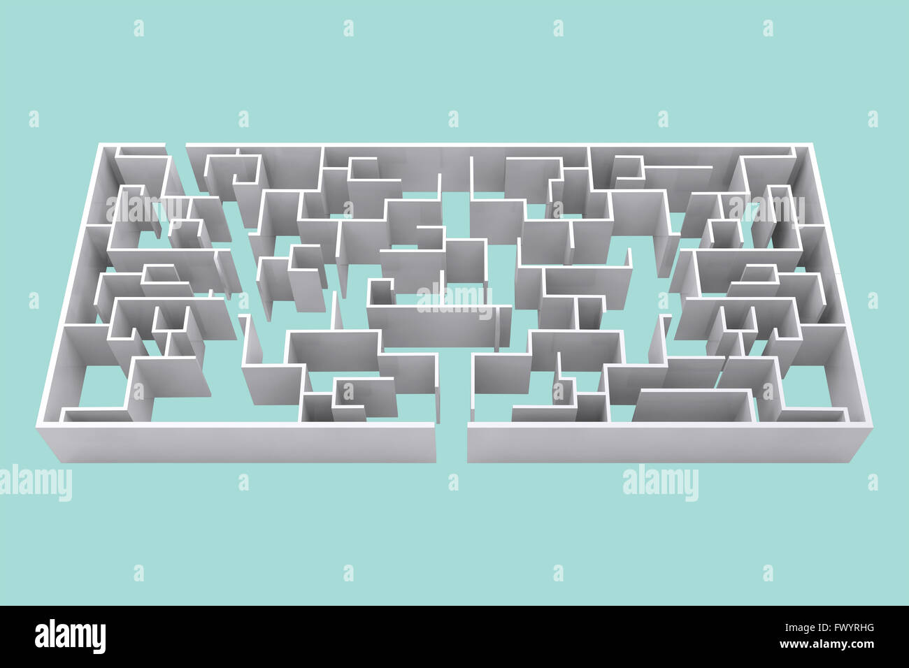 Simple maze puzzle hires stock photography and images Alamy