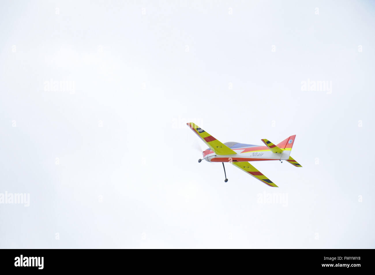 Radiocontrolled model aircraft created with his own hands created in