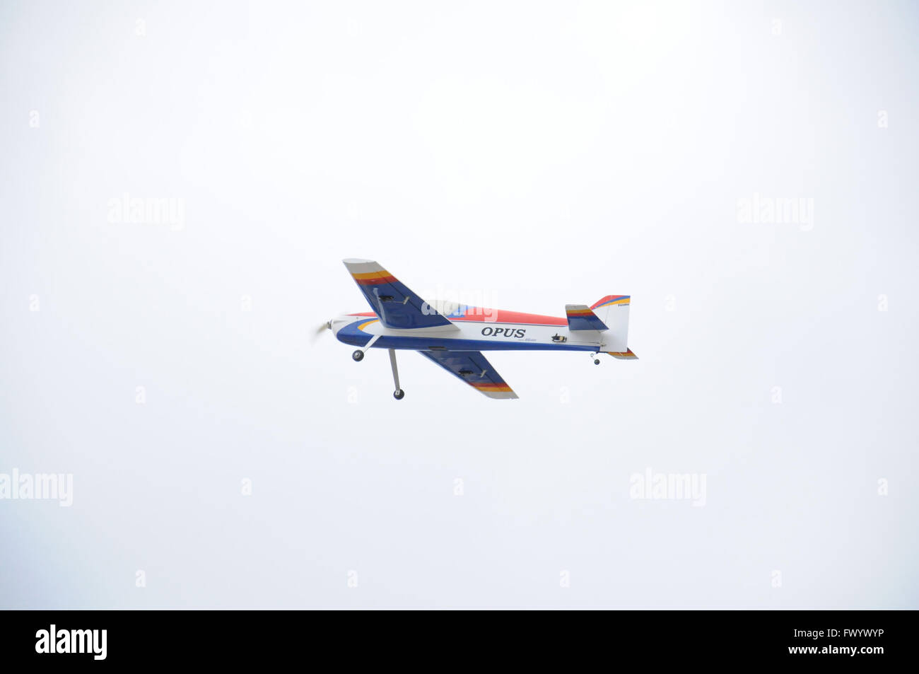 Radiocontrolled model aircraft created with his own hands created in