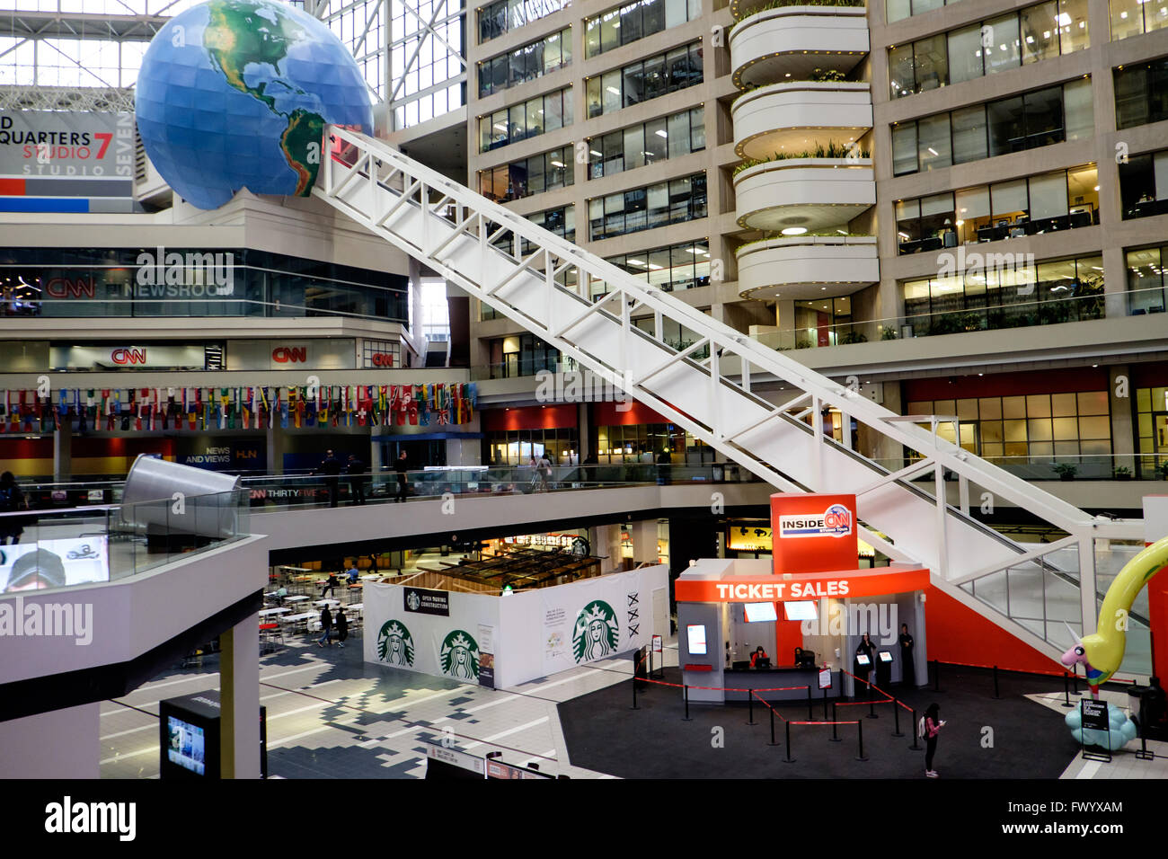 CNN Center, Atlanta, Georgia, USA Stock Photo