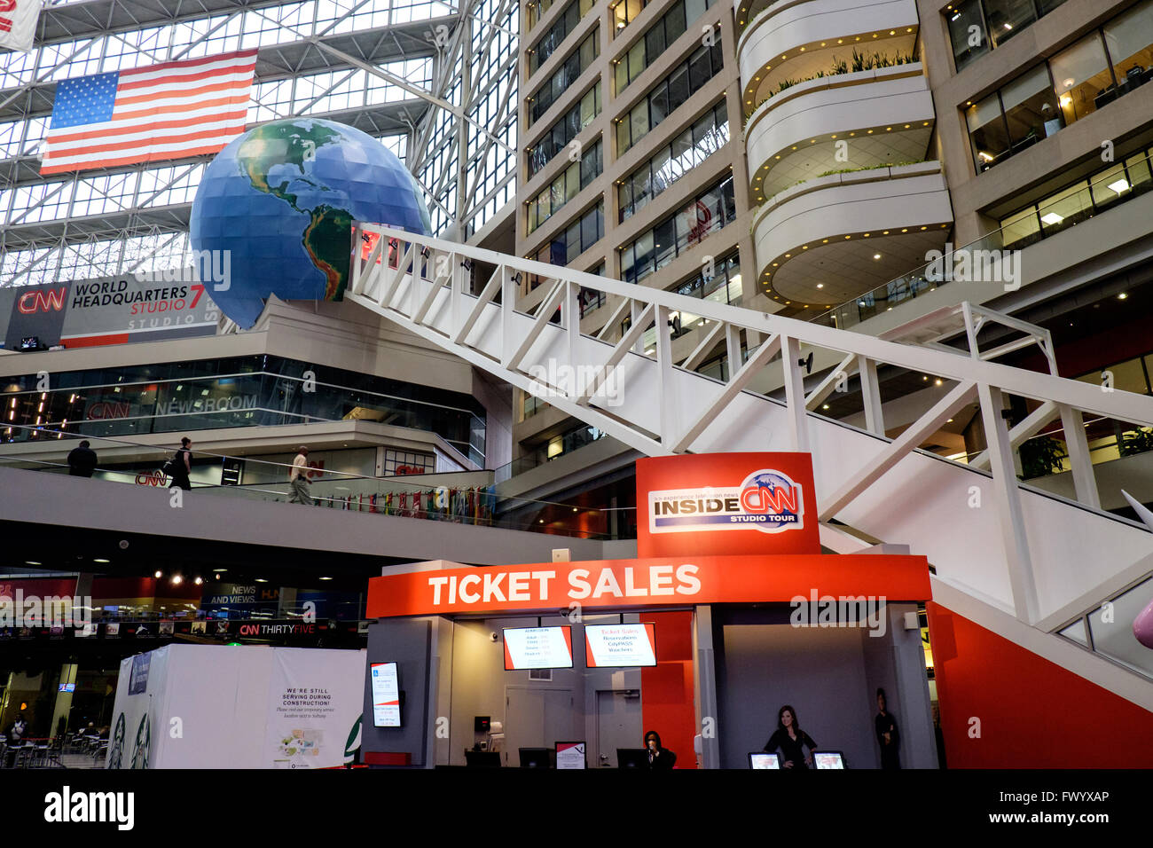 CNN Center, Atlanta, Georgia, USA Stock Photo