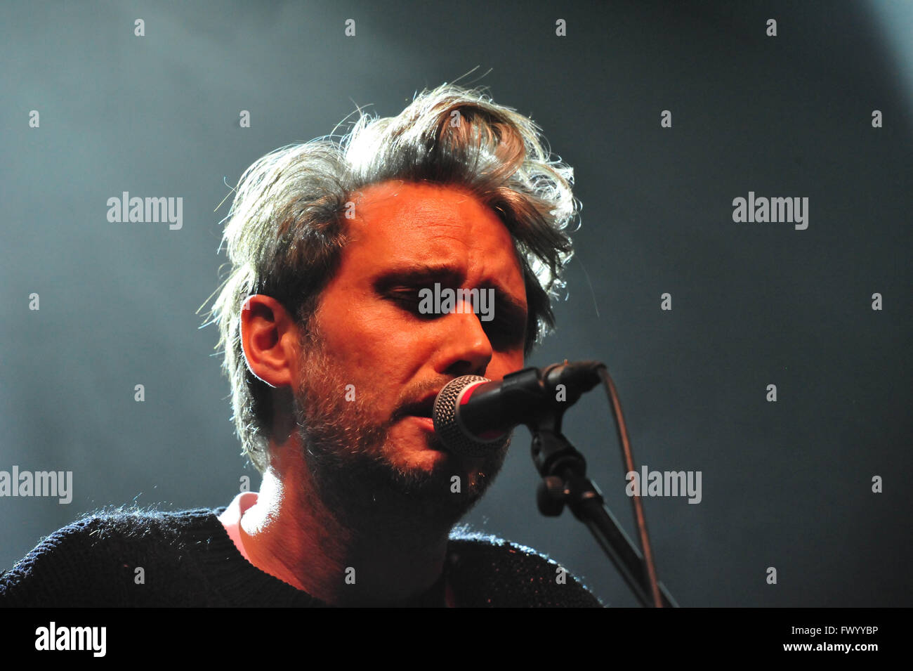 223 / Tocotronic: EUROPA, DEUTSCHLAND, HAMBURG, 17.10.2015: Tocotronic live in der Hamburger Sporthalle. Editorial use only. Stock Photo