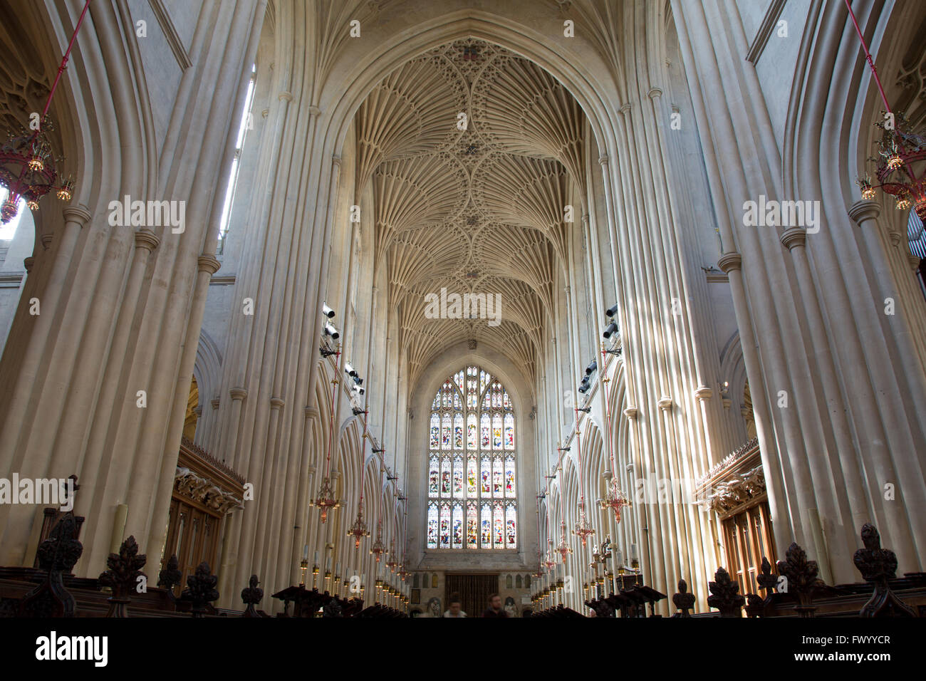 Bath Abbey Nave, England; UK Stock Photo - Alamy