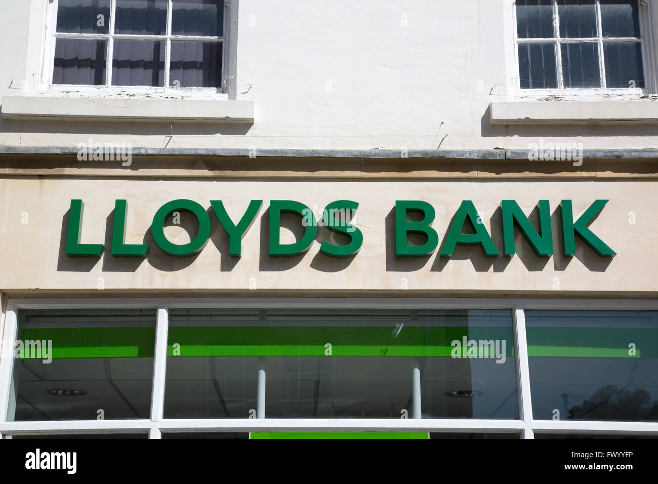 Lloyds Bank Branch Sign, England, UK Stock Photo