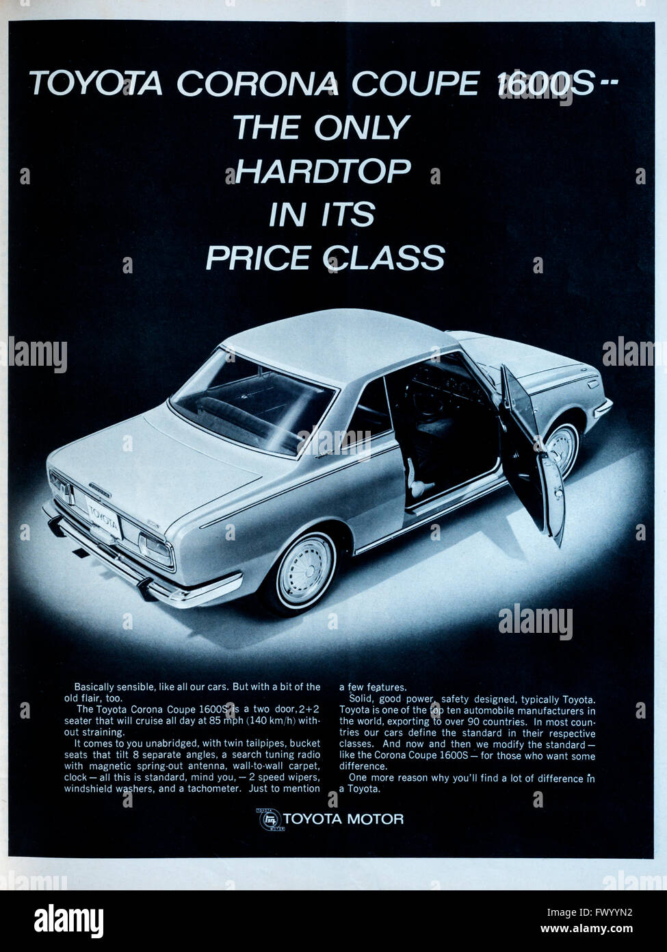 Corona Auto Sales >> 1960s magazine advertisement advertising the Toyota Corona Coupe Stock Photo - Alamy Corona Auto Sales >> 1960s magazine advertisement advertising the Toyota Corona Coupe Stock Photo - Alamy