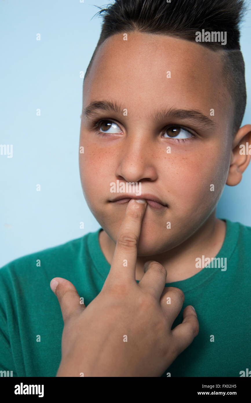 Portrait of Latin boy Stock Photo Alamy