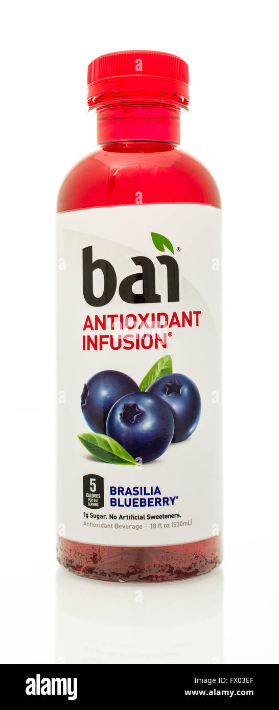 Winneconne, WI 14 Jan 2016 Bottle of Bai antioxidant infusion in