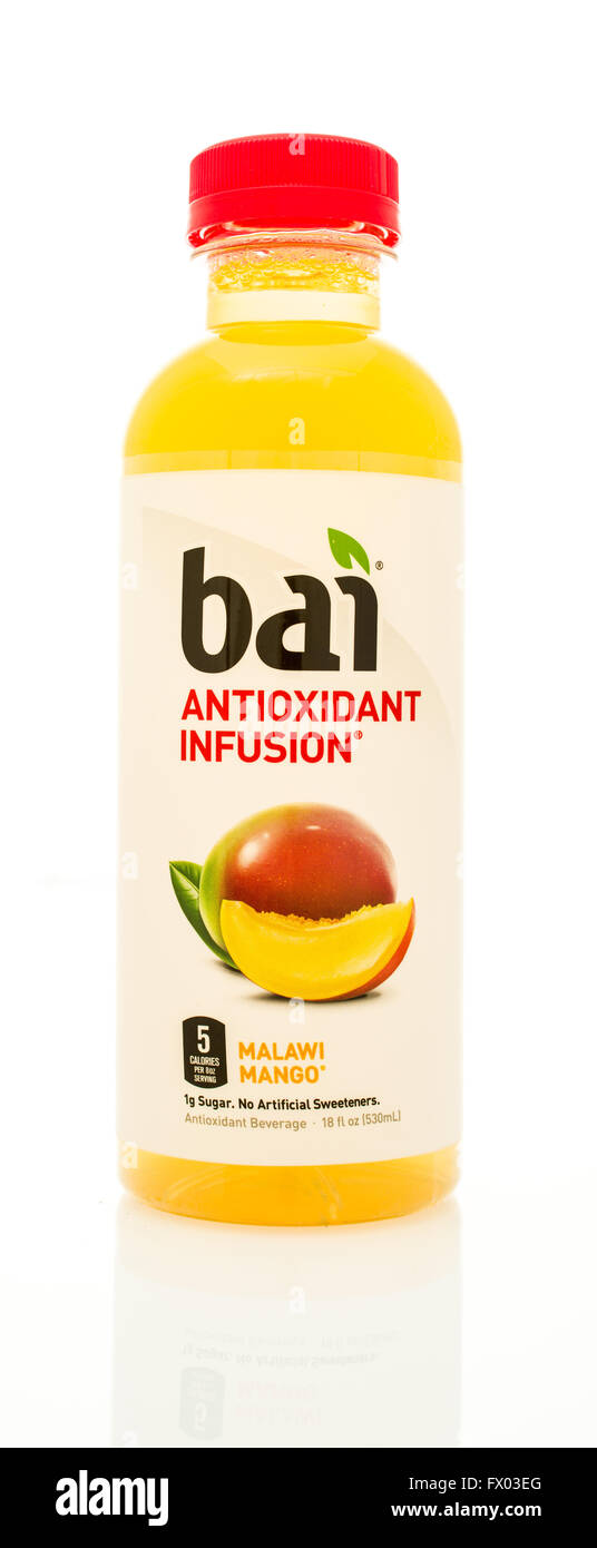 Winneconne, WI 14 Jan 2016 Bottle of Bai antioxidant infusion in
