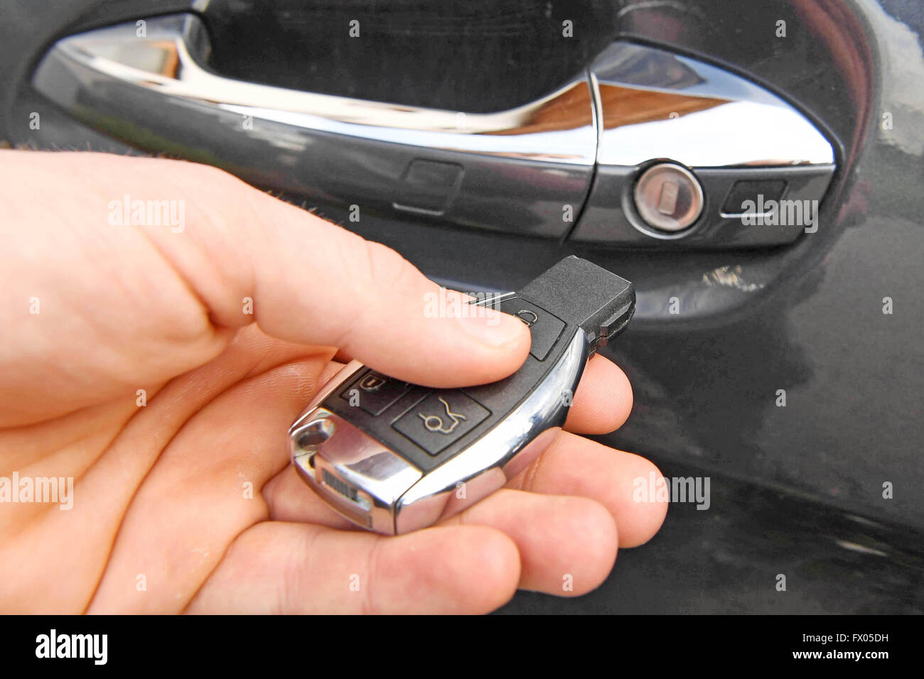 Mercedes Benz key fob on a white marble surface Stock Photo - Alamy