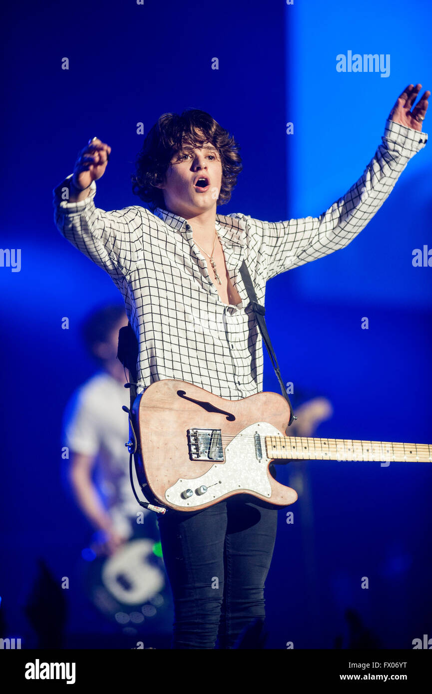 Glasgow, Scotland, UK. 08th Apr, 2016. Bradley Simpson of The
