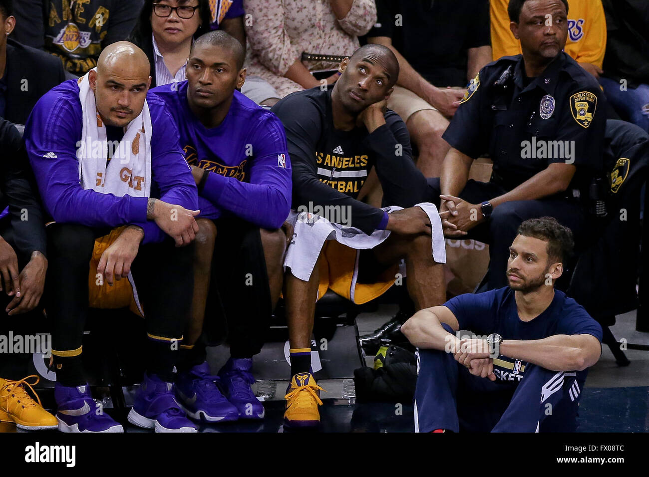 New Orleans La Usa 08th Apr 2016 Los Angeles Lakers Forward