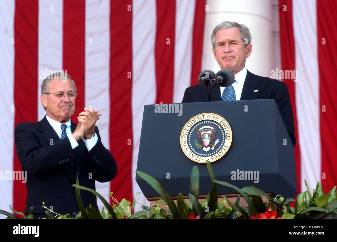 Commoration Washington, DC - May 30, 2005 -- United States President George W. Bush ...