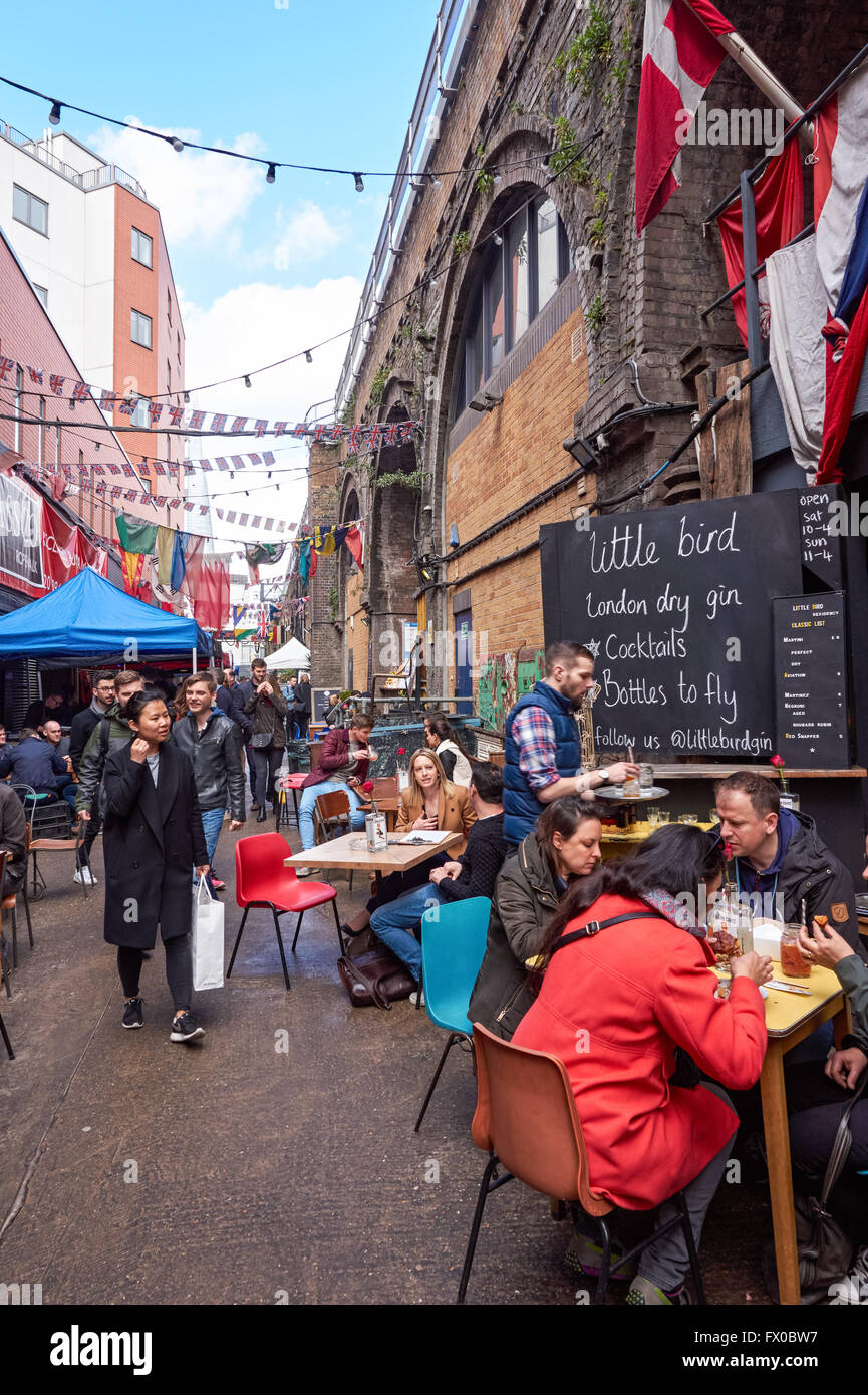 Maltby Street Market in Bermondsey, London England United Kingdom UK