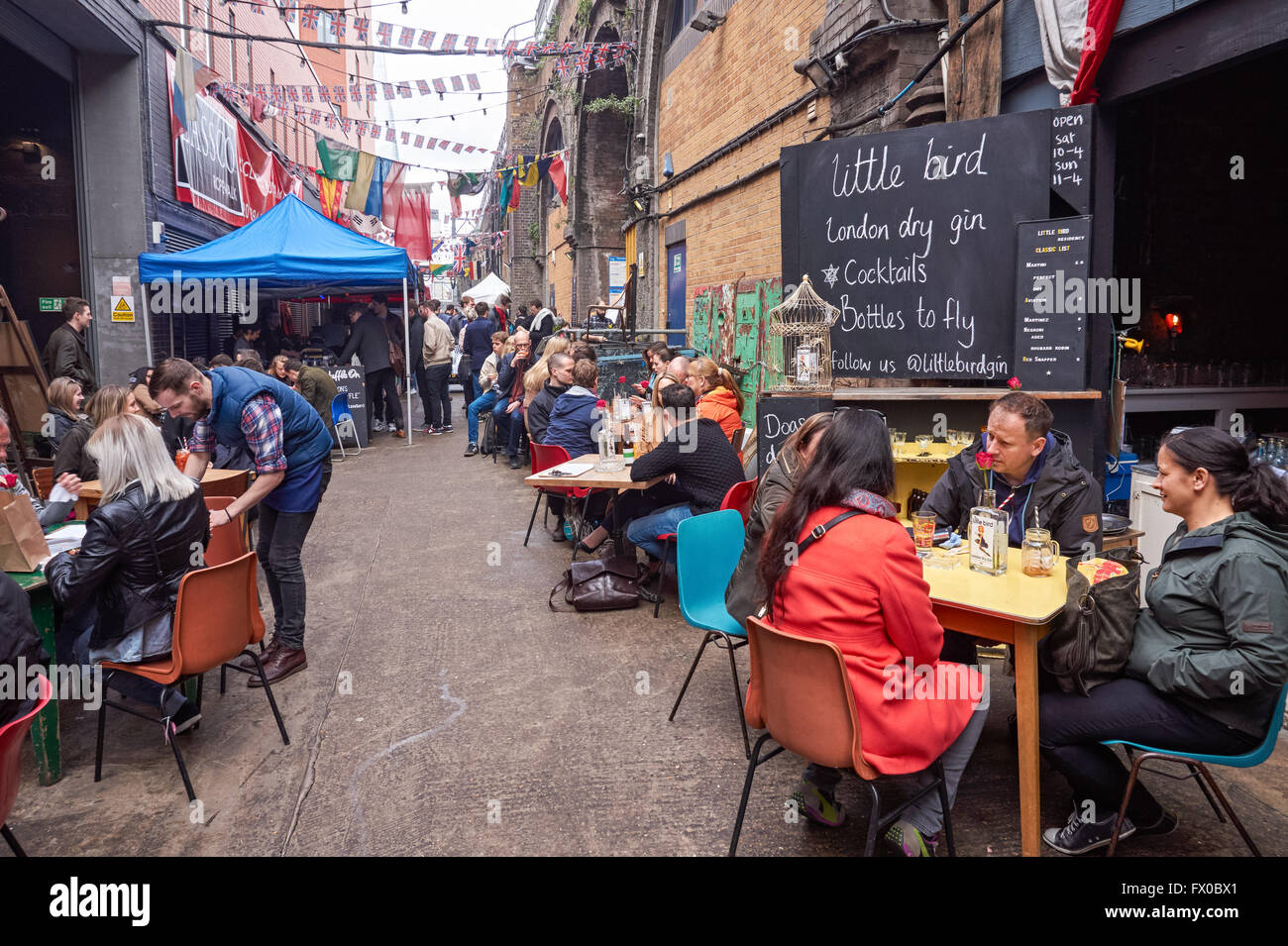 Maltby Street Market in Bermondsey, London England United Kingdom UK