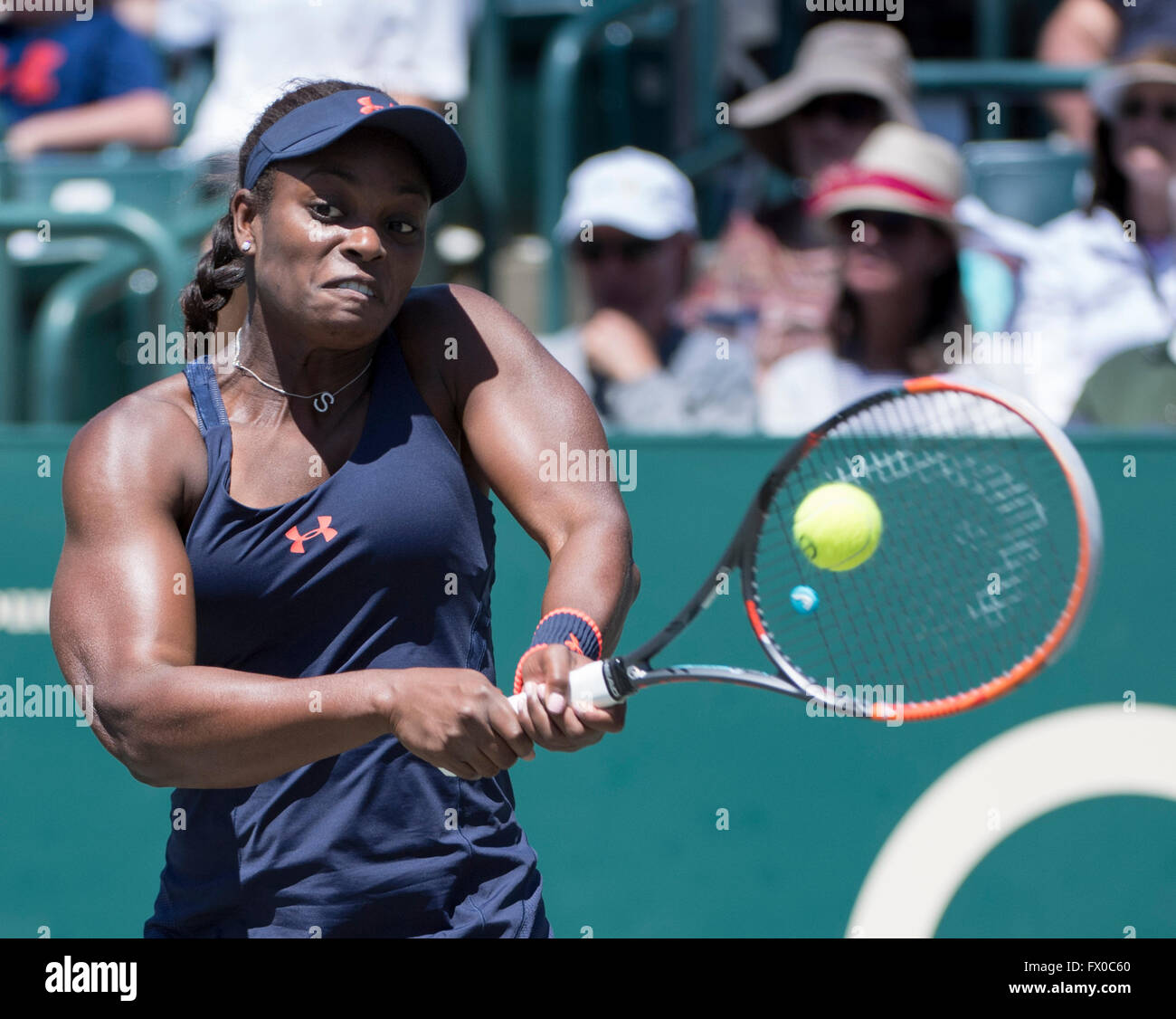 Charleston, South Carolina, USA. 9th Apr, 2016. Sloane Stephens (USA