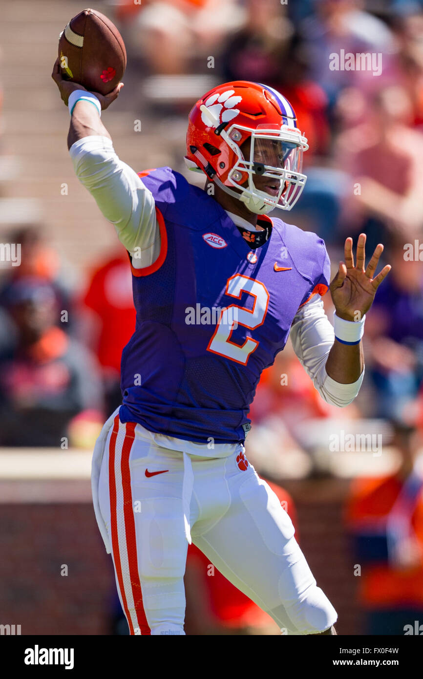 Clemson Qb Kelly Bryant 2 During The Clemson Football