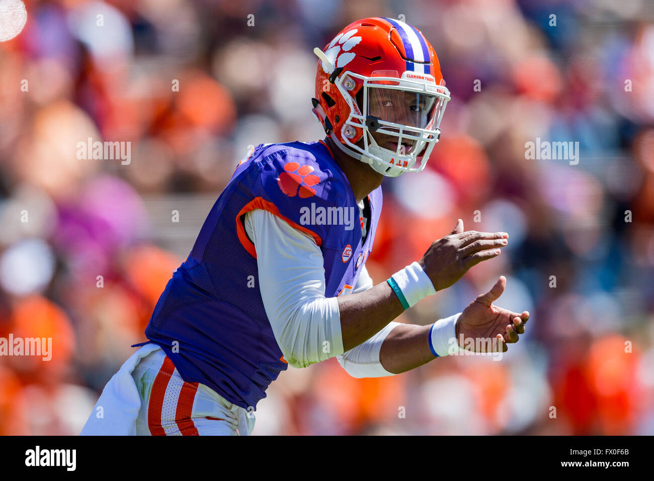 Clemson Qb Kelly Bryant 2 During The Clemson Football