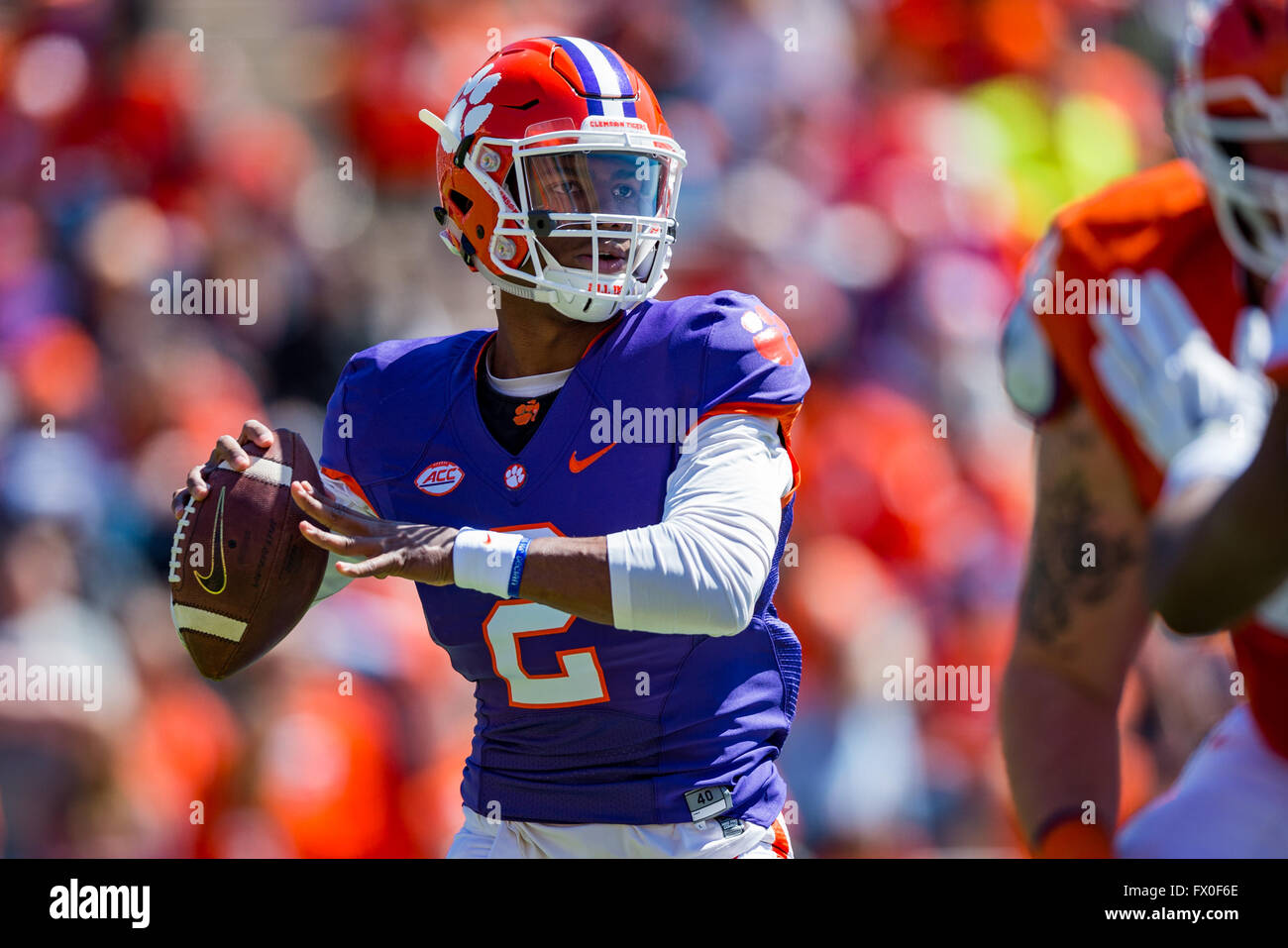 Clemson Qb Kelly Bryant 2 During The Clemson Football