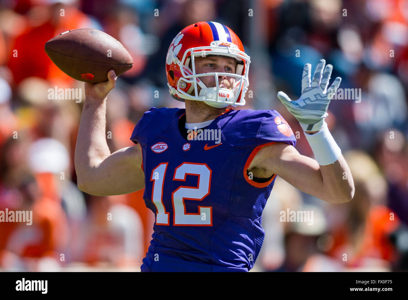 Clemson Qb Nick Schuessler 12 During The Clemson Football