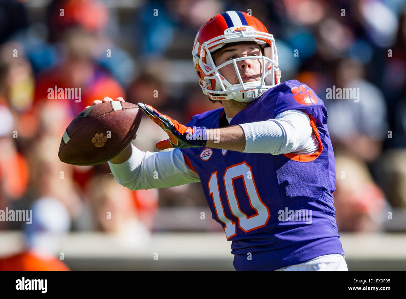 Clemson Qb Tucker Israel 10 During The Clemson Football