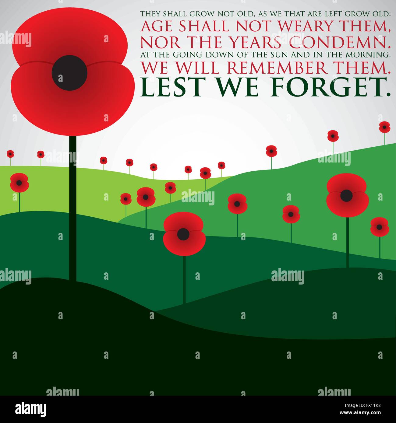 Remembrance Day card in vector format Stock Vector Image & Art Alamy