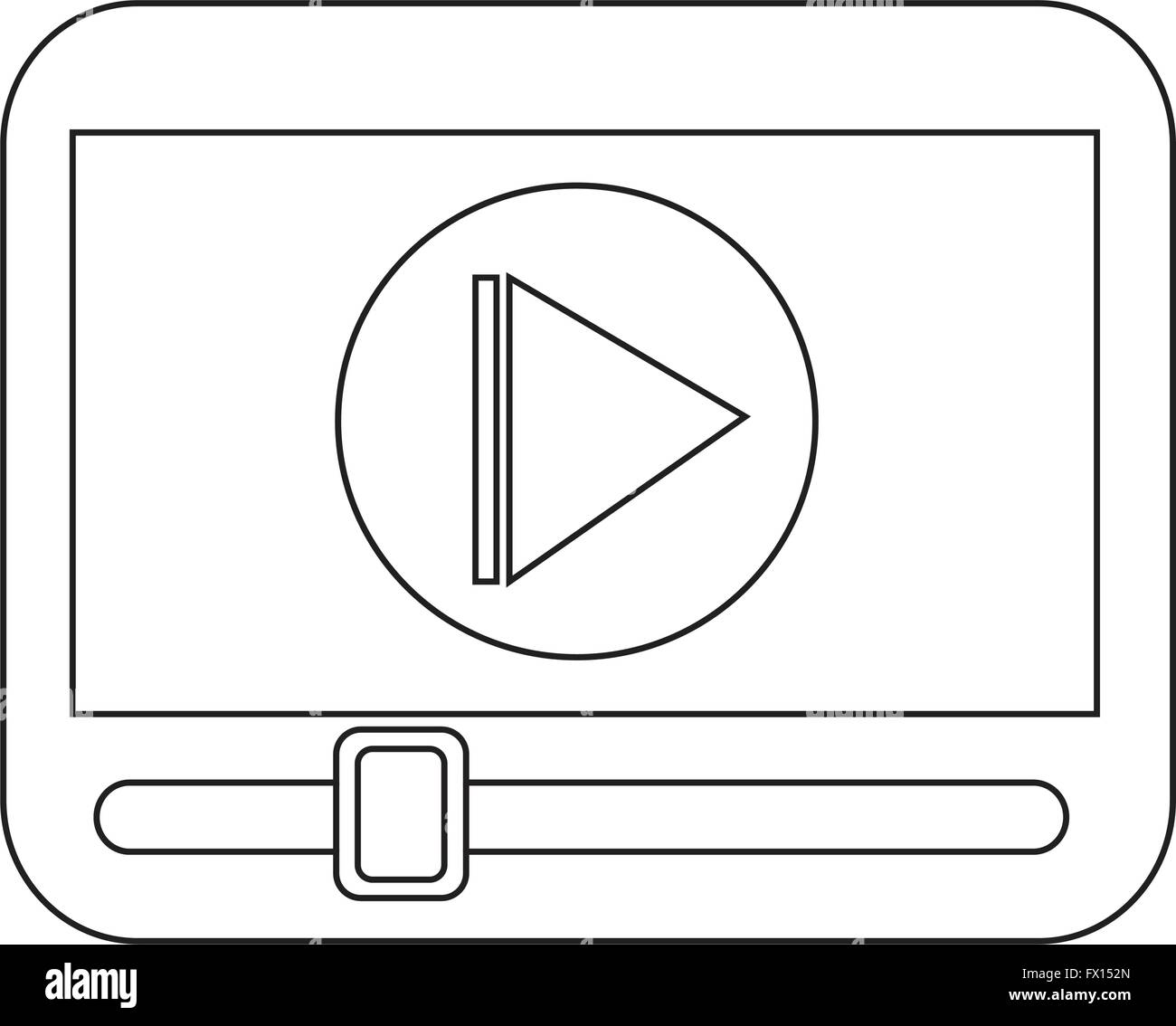 media player icon Stock Vector Image & Art - Alamy