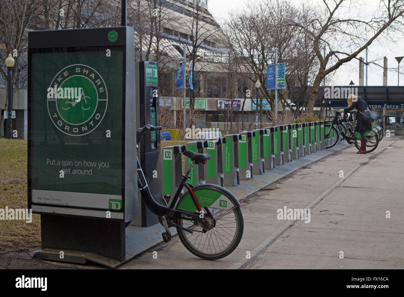 Bicycle share hires stock photography and images Alamy