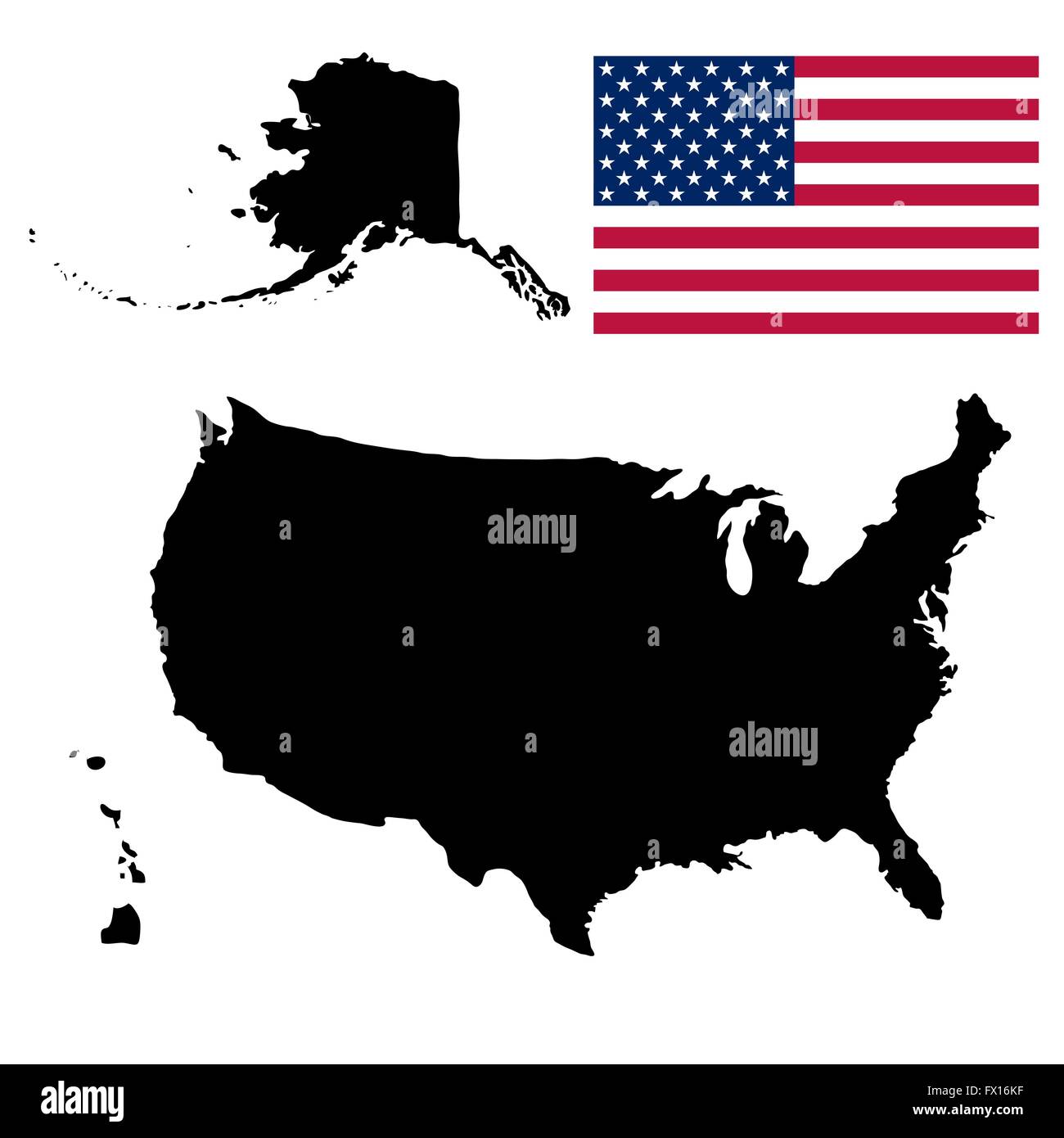 United States of America Map Stock Vector Image & Art Alamy