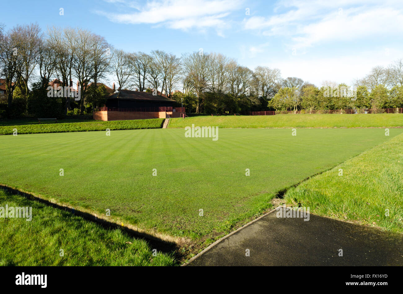 The Bowling Greens at Barnes Park, Sunderland Stock Photo Alamy