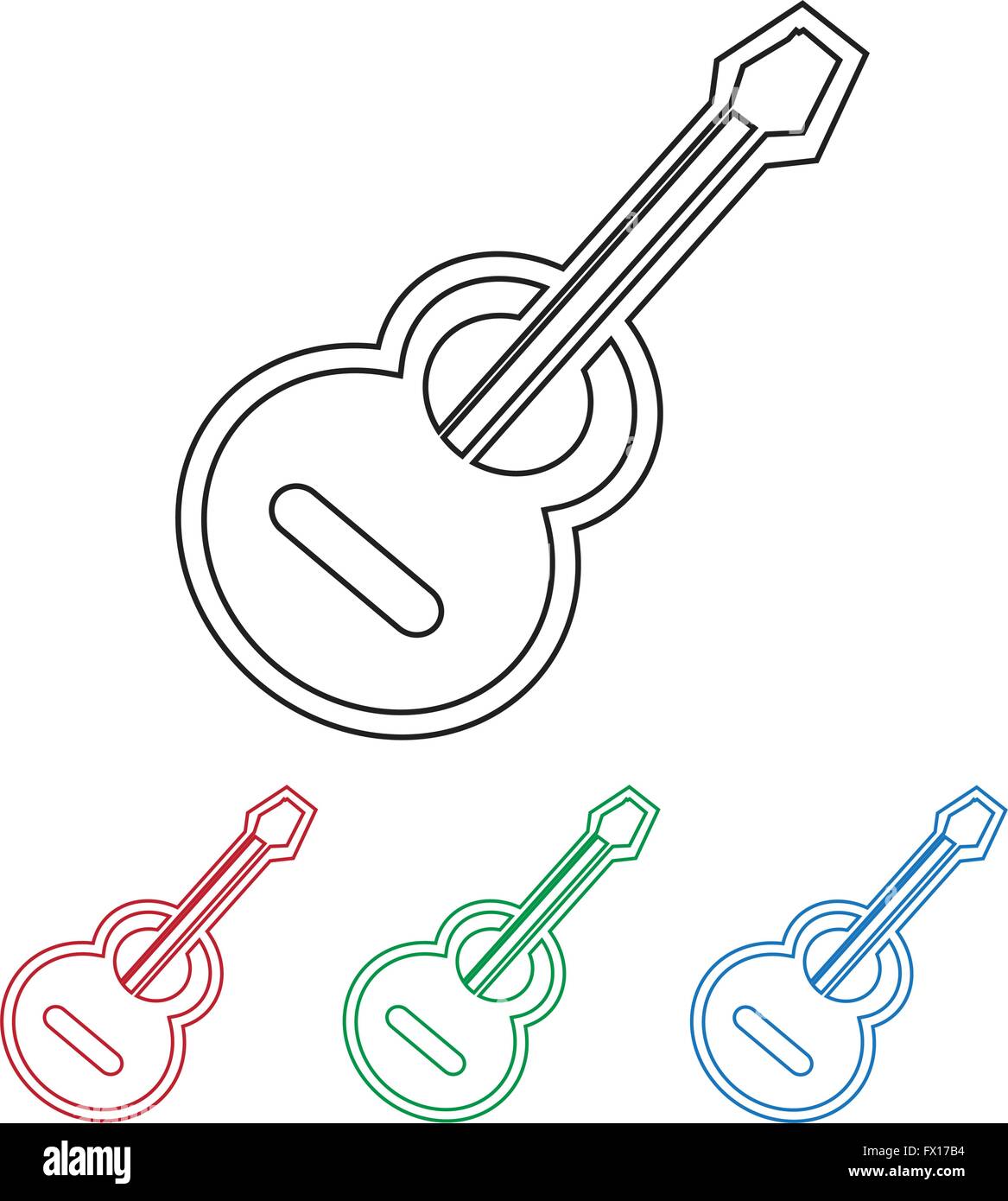acoustic guitar icon Stock Vector Image & Art - Alamy