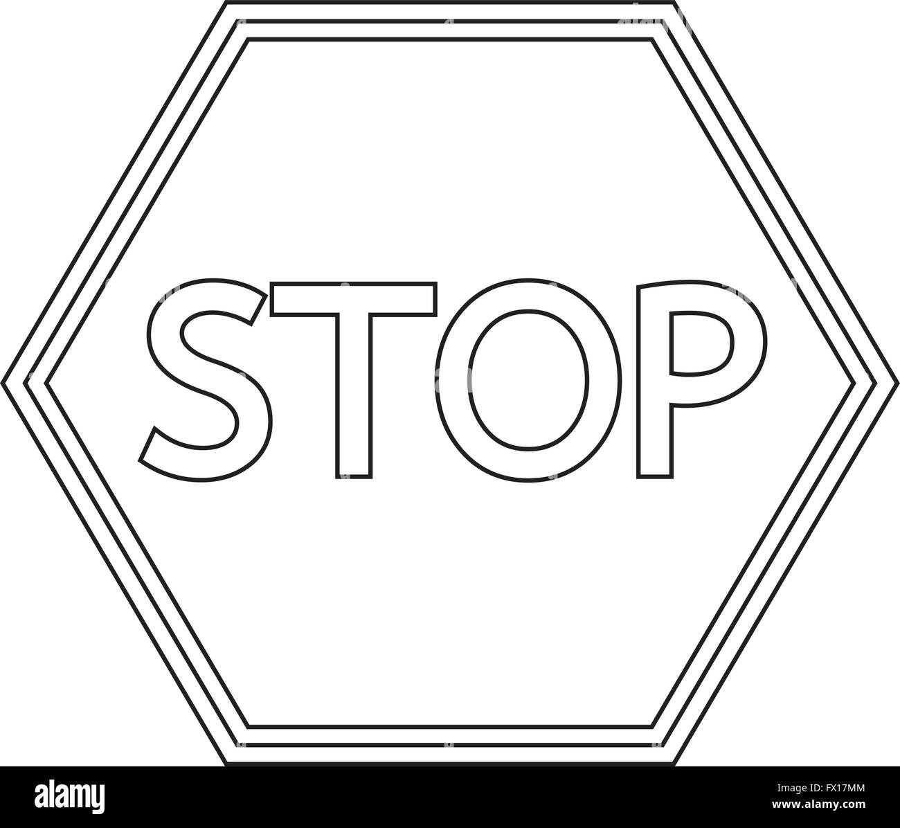 Stop Sign Icon Stock Vector Image & Art Alamy