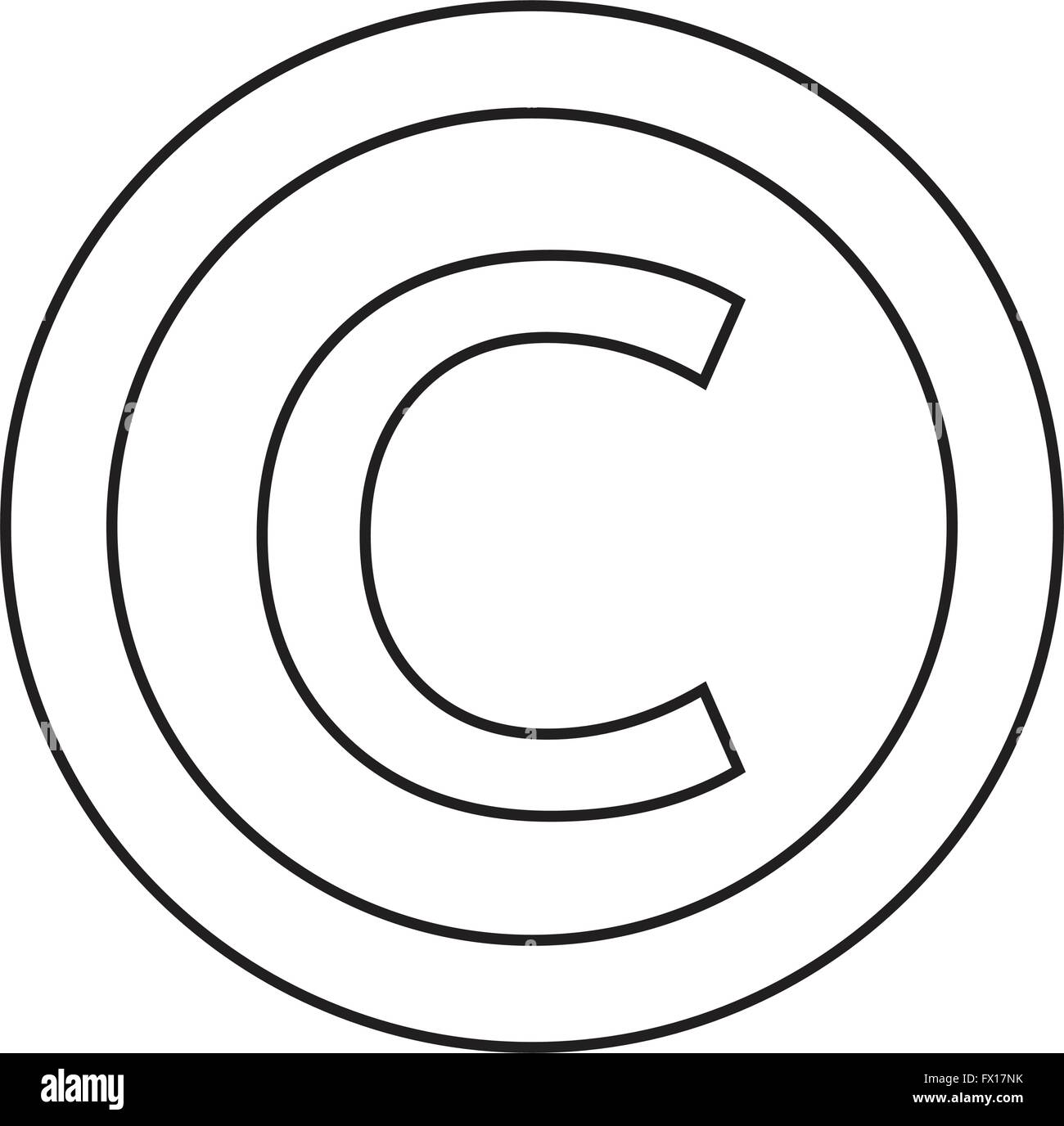 copyright symbol icon Stock Vector Image & Art Alamy