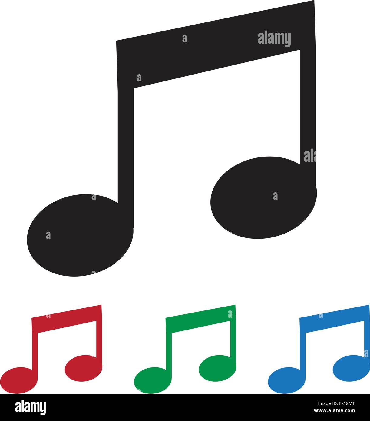 Music Note Icon Stock Vector Image & Art - Alamy