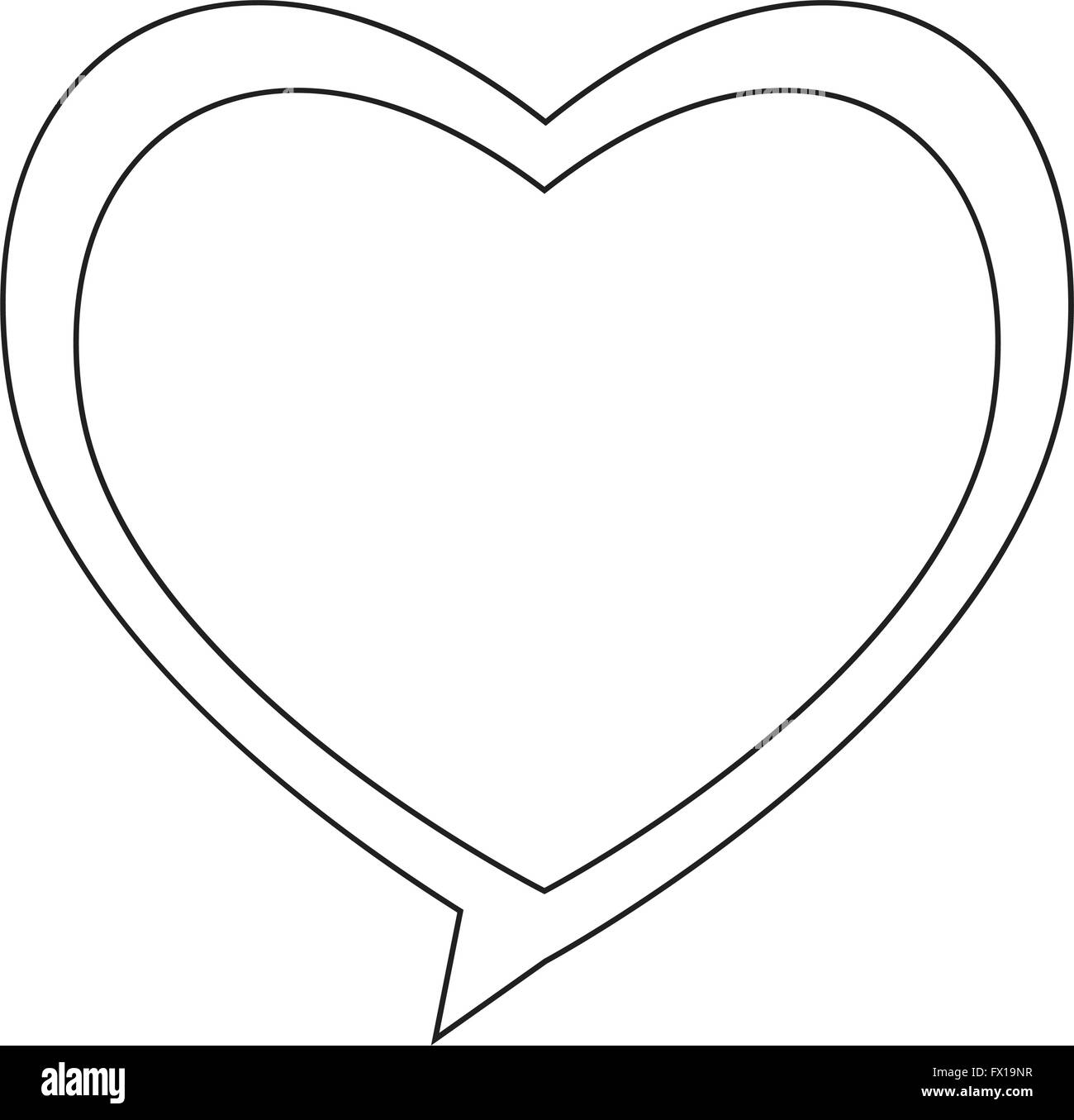 Heart speech bubble icon Stock Vector Image & Art - Alamy