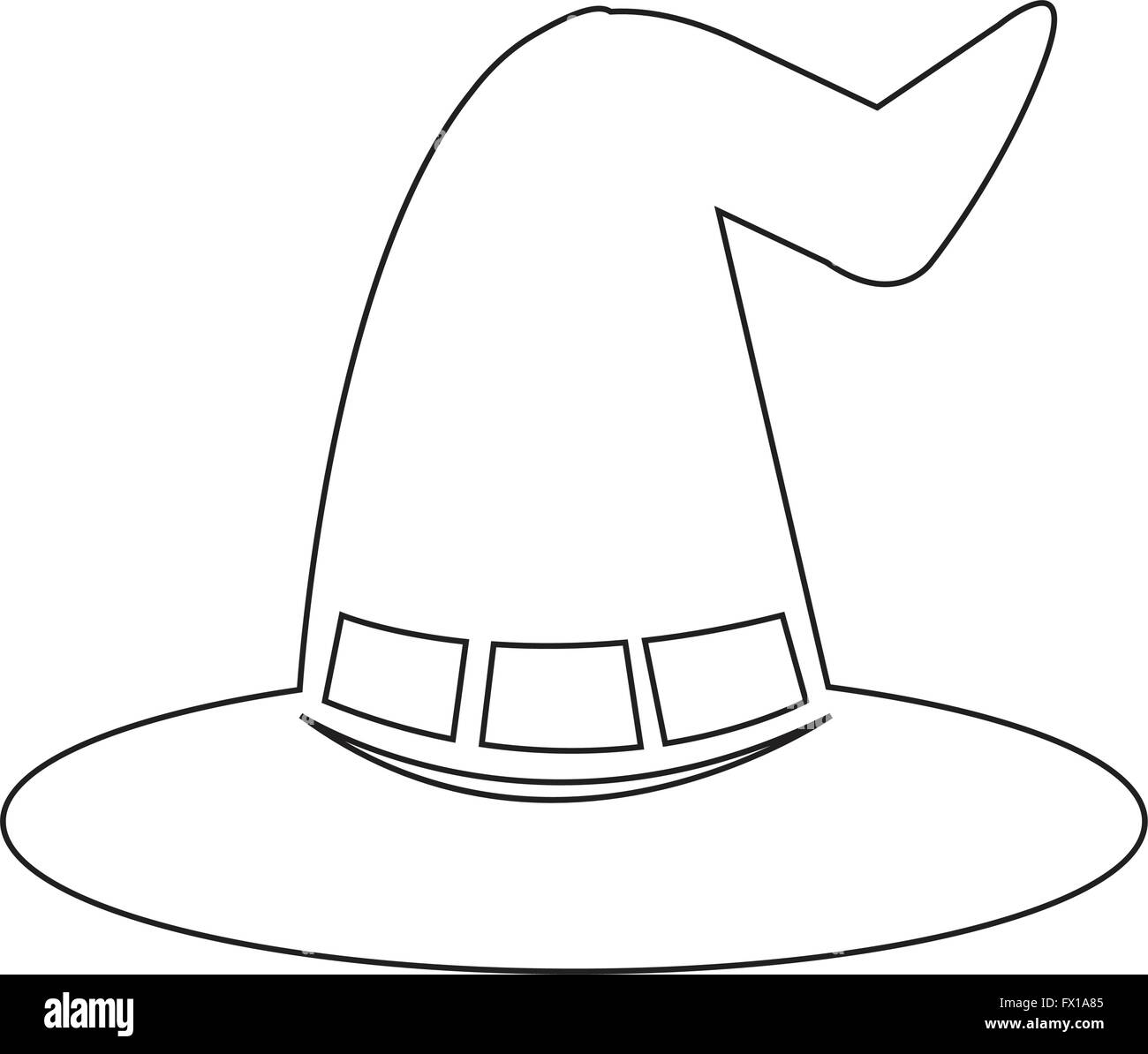 halloween witch hat icon Stock Vector Image &amp; Art - Alamy