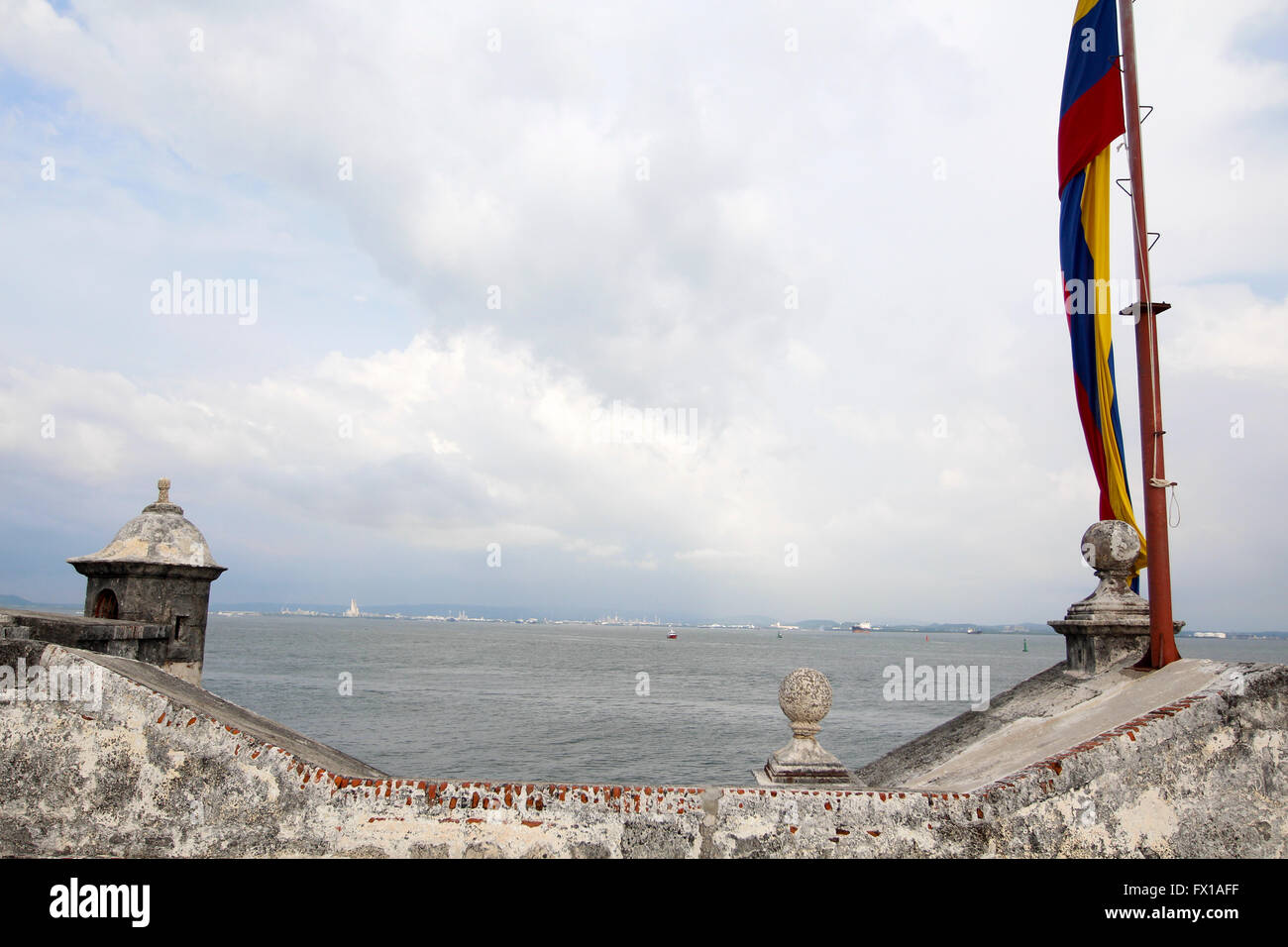 Old city walls Cartagena, Colombia Stock Photo Alamy