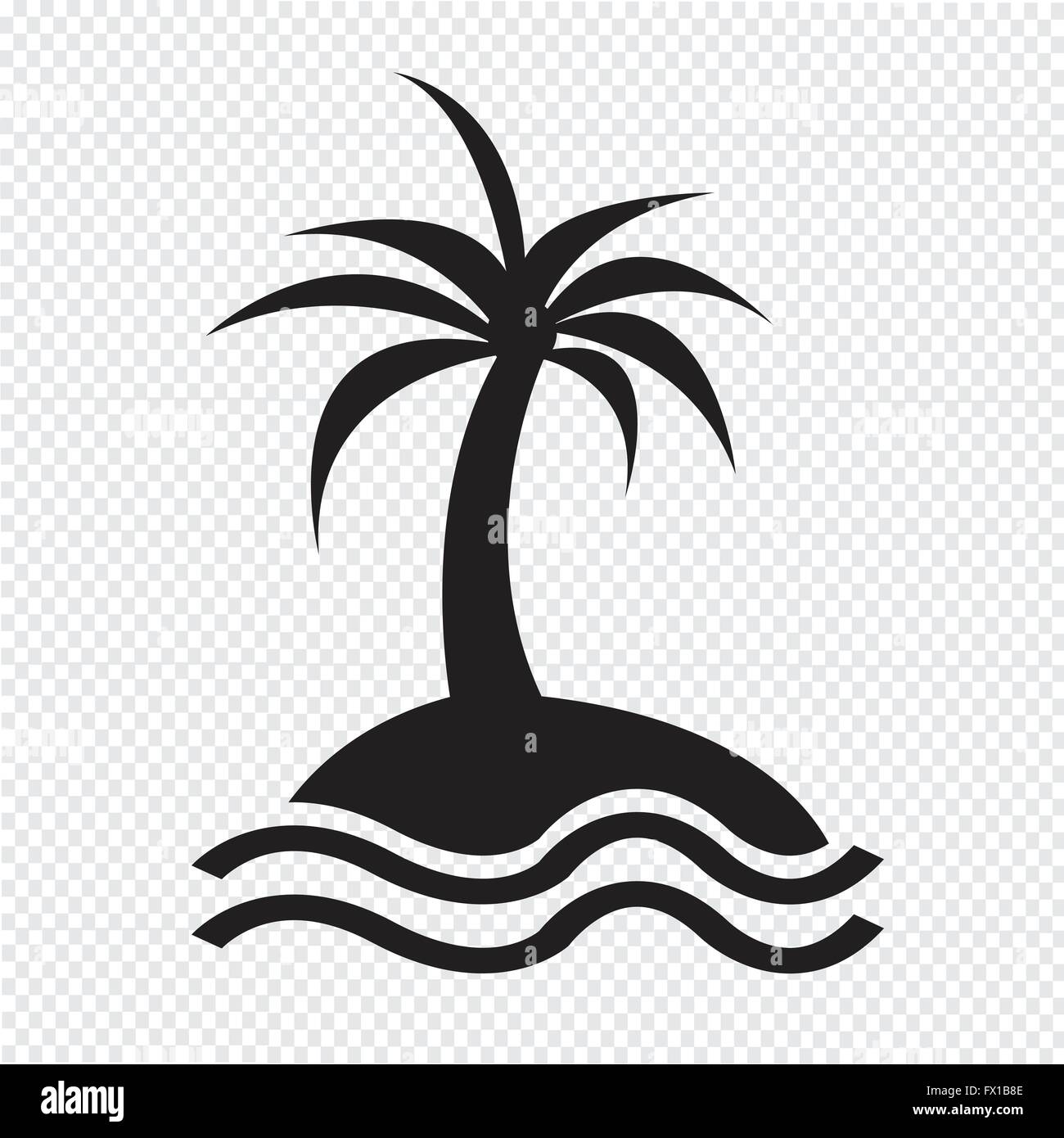 Island icon Stock Vector Images - Alamy