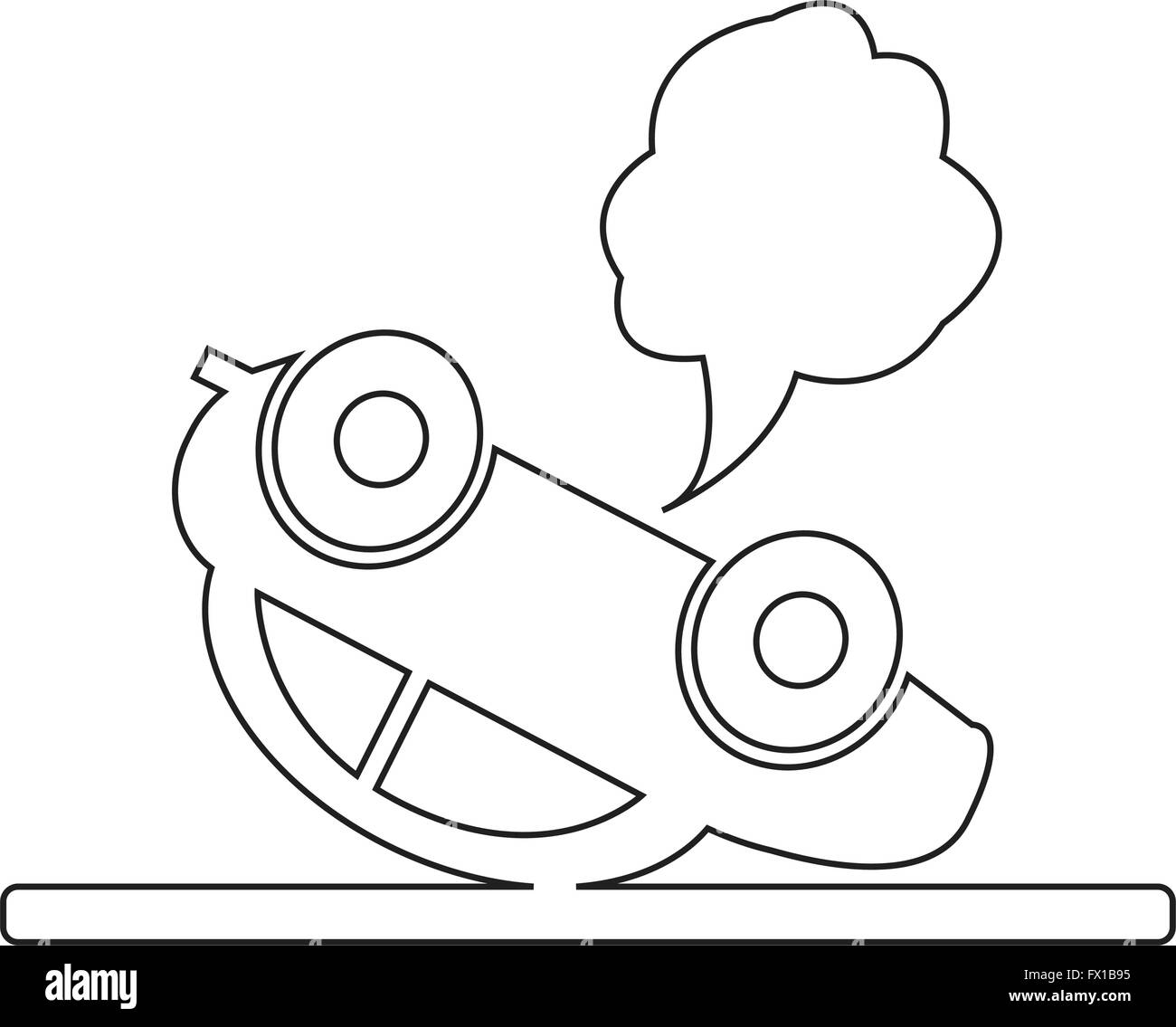 car auto accident icon Stock Vector Image & Art - Alamy