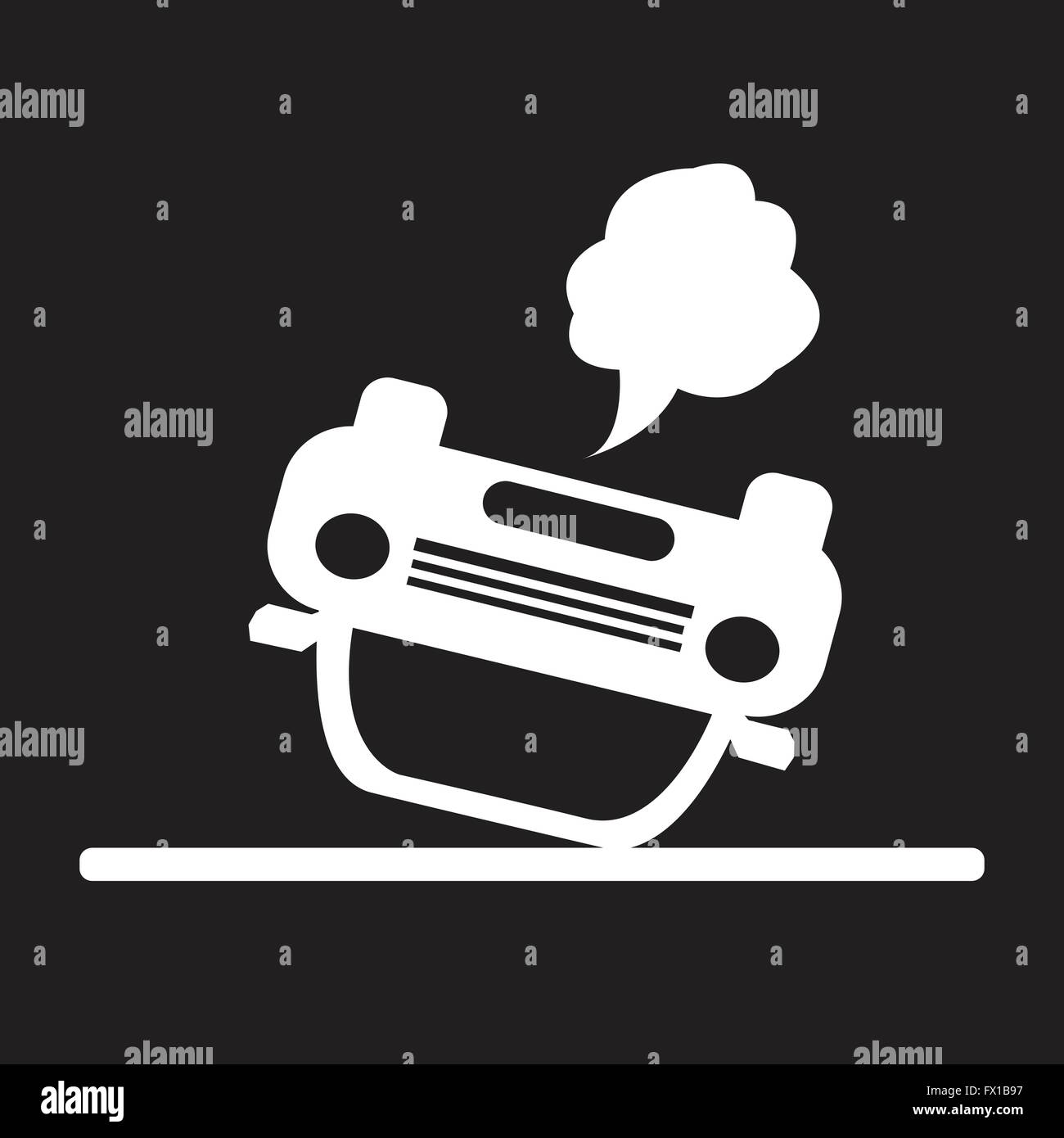 car auto accident icon Stock Vector Image & Art - Alamy