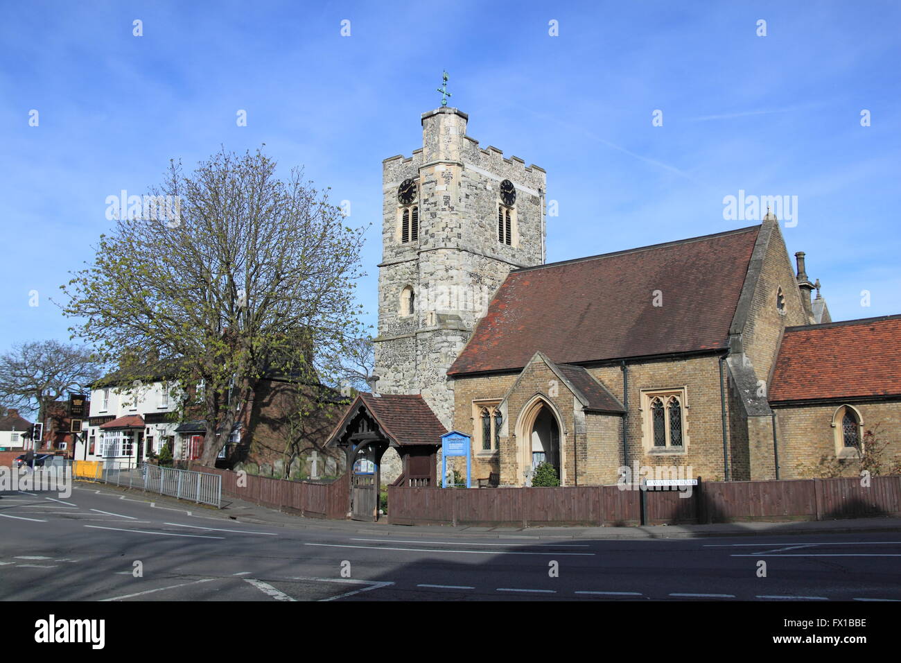 St Peter's parish church, Walton Road, West Molesey, Surrey, England
