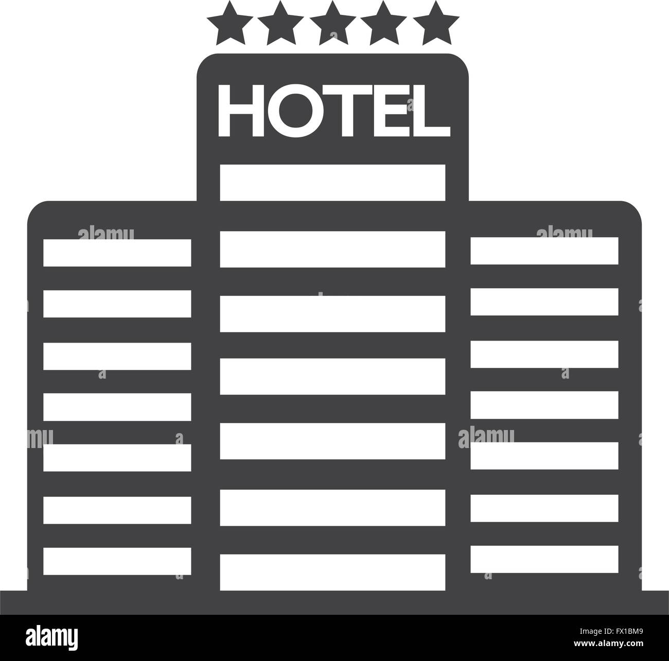 Five Star Hotel Icon Stock Vector Image & Art - Alamy