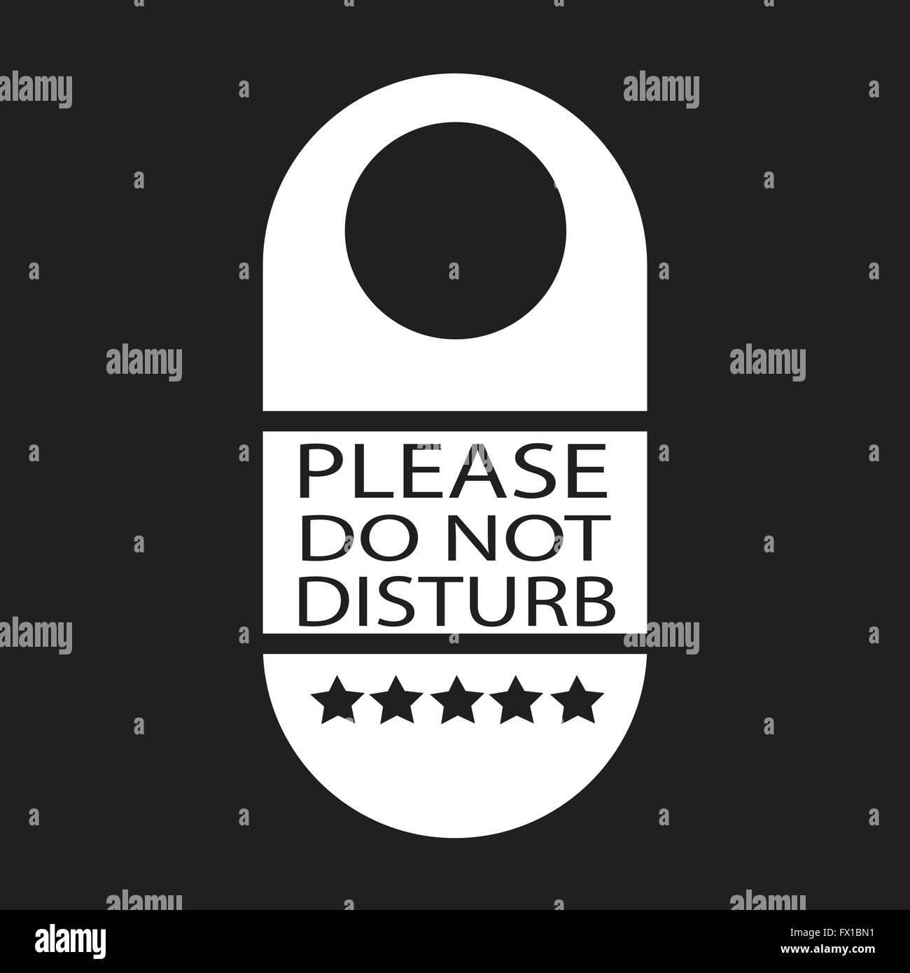 Please Do Not Disturb Door Hanger Icon Stock Vector Image And Art Alamy 9711