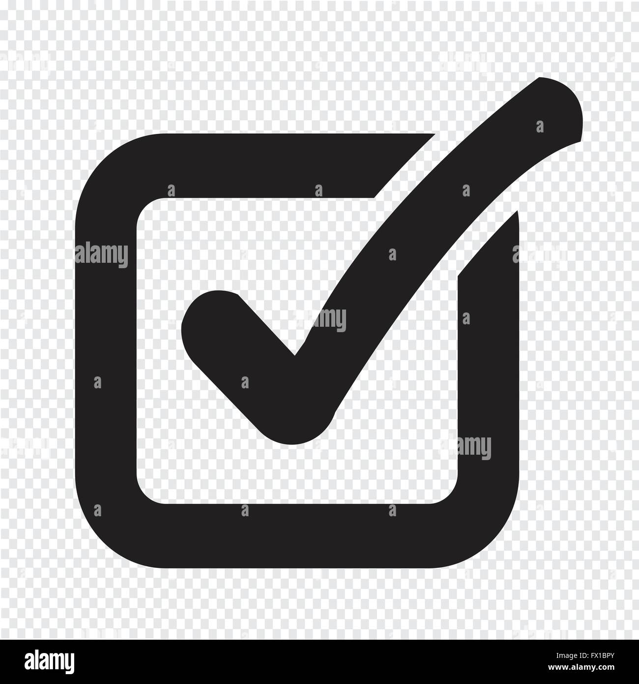 Check list button icon Stock Vector Image & Art - Alamy