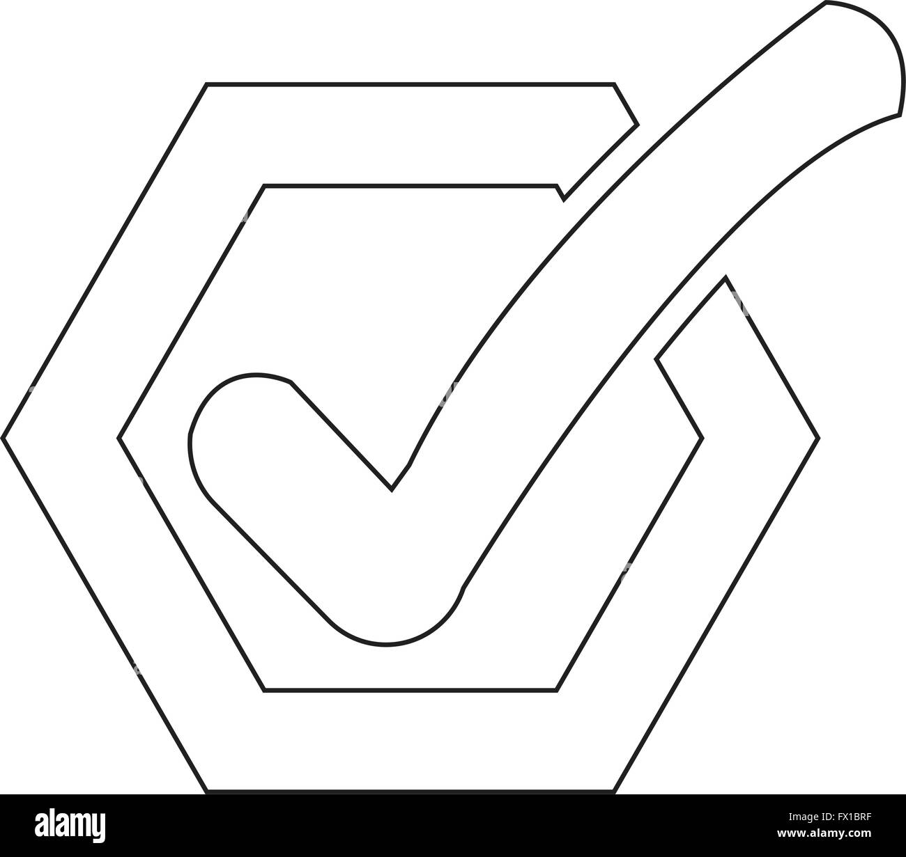 Check list button icon Stock Vector Image & Art - Alamy