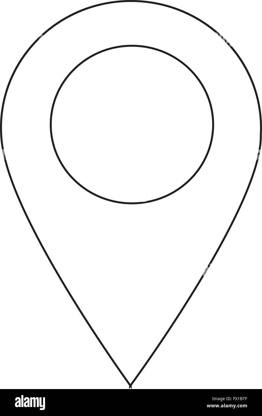 GPS location Map pointer icon Stock Vector Image & Art - Alamy