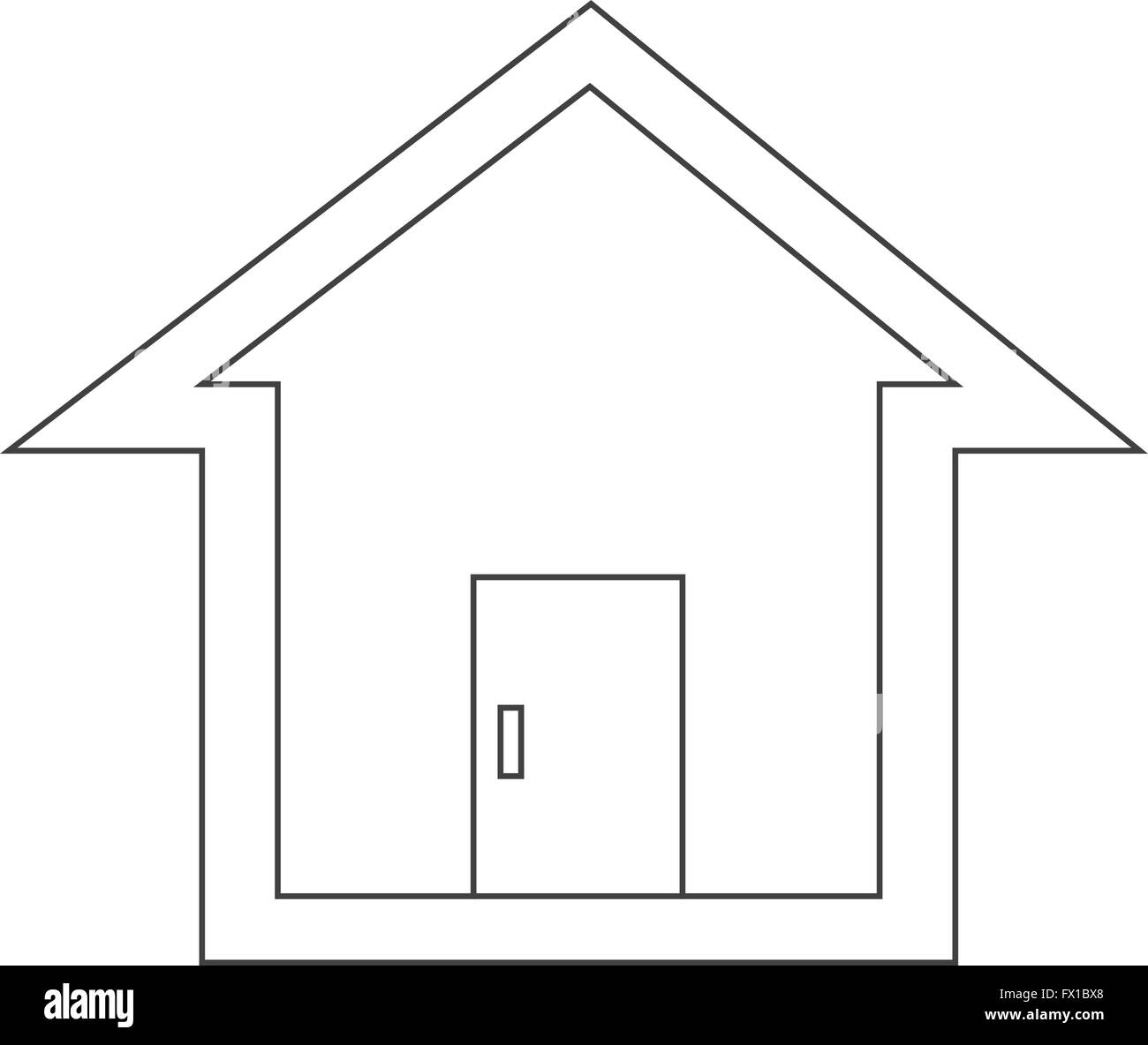 Real estate house icon Stock Vector Image & Art - Alamy