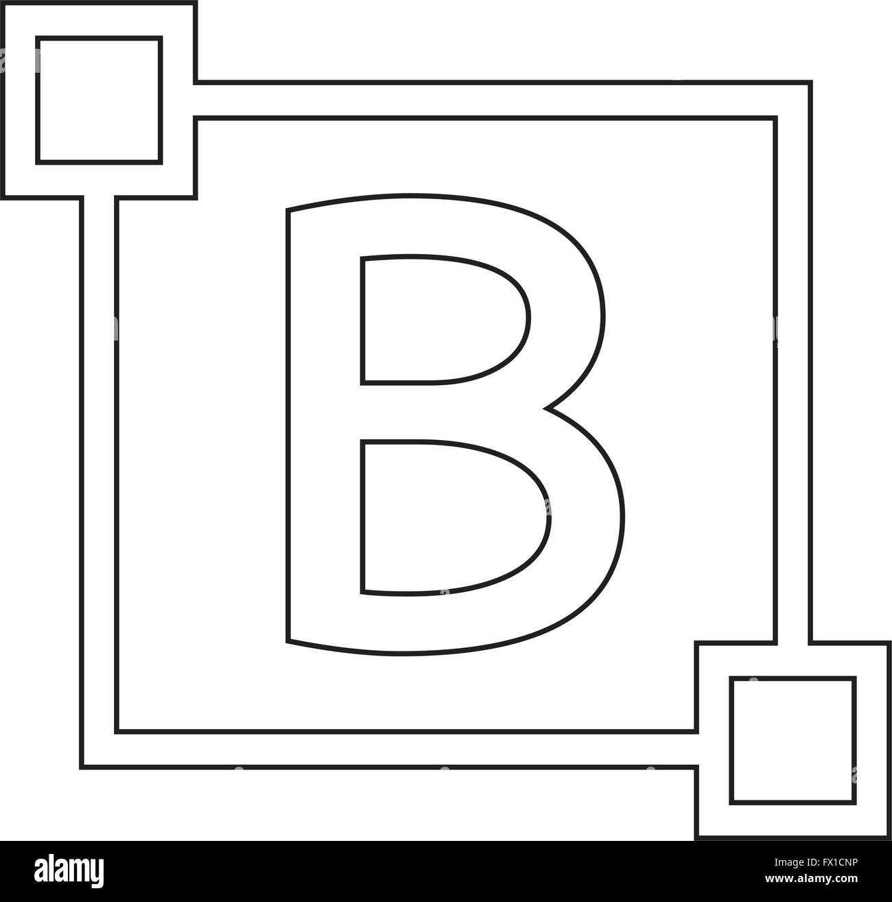 Bold Text Edit Letter Icon Stock Vector Image & Art - Alamy